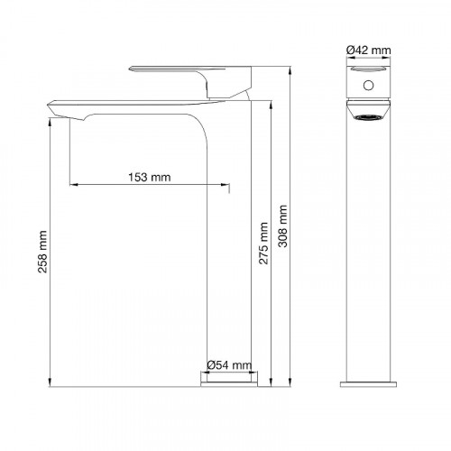 Смеситель для раковины Wonzon & Woghand Brilliant WW-88019079-CR цвет Хром