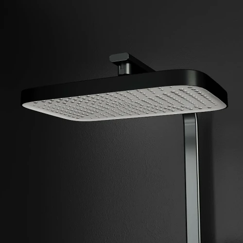 Душевая система RGW Shower Panels SP-34B 51140134-04 с термостатом Черная матовая латунь на стену