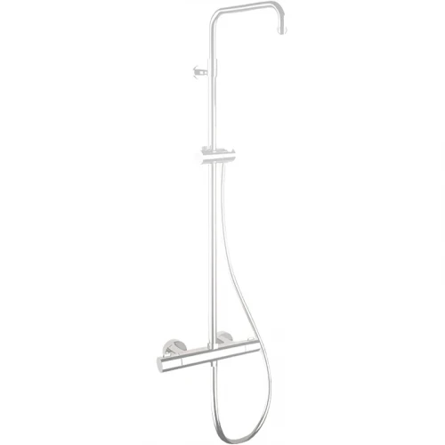 Душевая система Remer Elegance EQ32ASSDBO с термостатом Белая матовая латунь на стену
