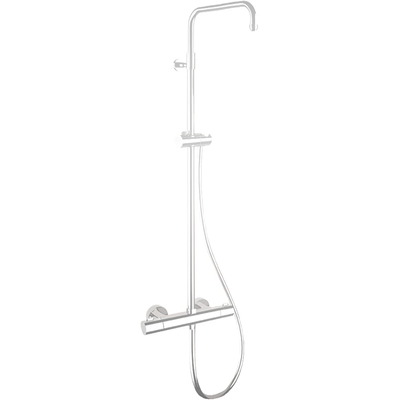 Душевая система Remer Elegance EQ32ASSDBO с термостатом Белая матовая латунь на стену