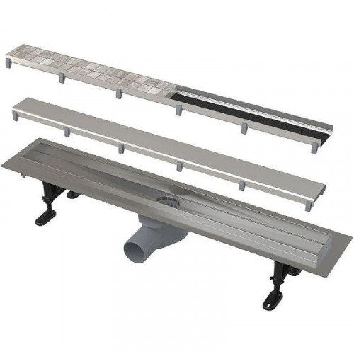 Душевой лоток Alcaplast Fit and Go AG071401550 (APZ13-DOUBLE9-550) с двухсторонней решеткой