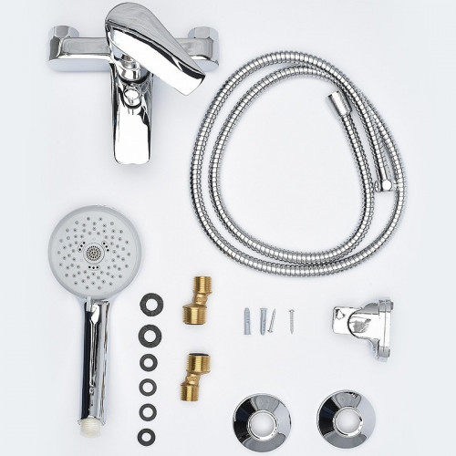 Смеситель для ванны AQUAme Prato AQMP6112 Хром латунь на стену