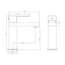 Смеситель для раковины Wonzon & Woghand WW-A40982-MB цвет Черный матовый