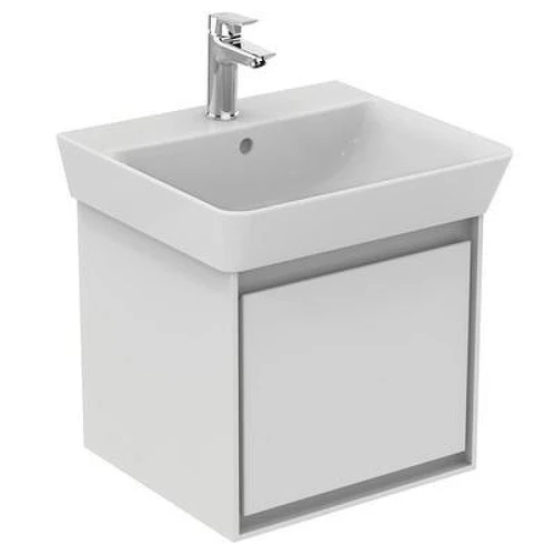Тумба под раковину Ideal Standard Connect Air 50 E0842B2 подвесная цвет Glossy White + Matt White (Белый глянцевый + Белый матовый)