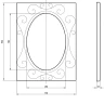 Зеркало Migliore CDB 73 30494 Золото стекло