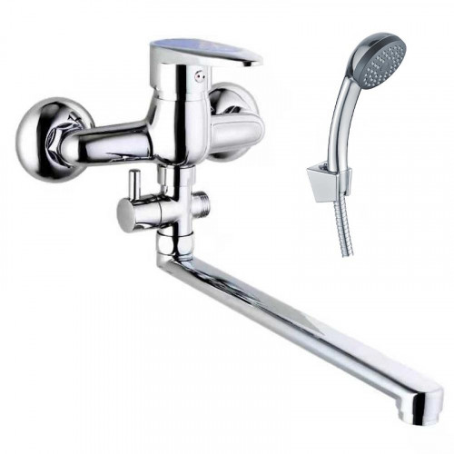 Смеситель для ванны Fashun A2150BLUE универсальный цвет Хром Синий