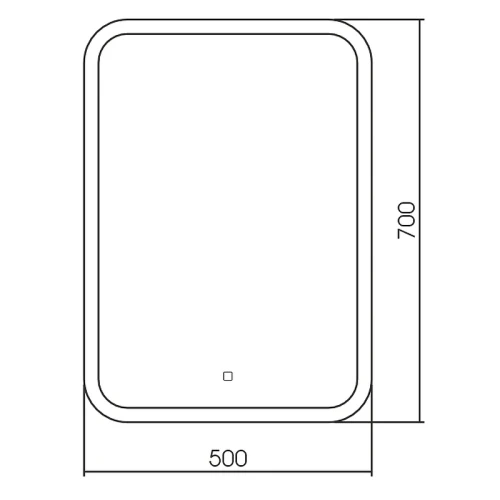 Зеркало Silver Mirrors Стив 50 LED-00002916 с подсветкой с сенсорным выключателем стекло