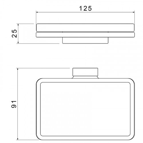 Мыльница Timo Torne 43022/17 Золото матовое