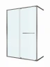 Душевая дверь Cezares Lux 140 LUX-B-FS-11-140-C-GM профиль Оружейная сталь стекло прозрачное
