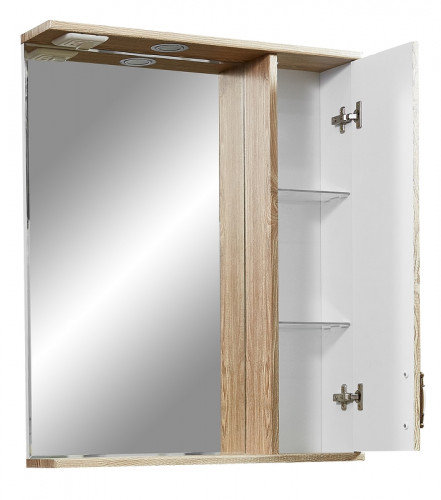 Зеркало со шкафом Stella Polar Кармела 65/С SP-00000181 с подсветкой Карпатская ель