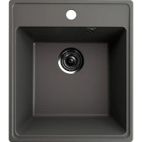 Кухонная мойка Ulgran Quartz Forte 425-09 Асфальт искусственный камень (литьевой мрамор) встраиваемый