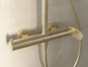 Душевая система Vincea Rondo VSFS-1R0BG Брашированное золото латунь на стену