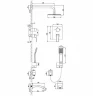 Душевая система Lemark Unit LM4522C Хром
