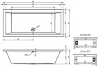 Акриловая ванна Riho Lusso 200x90 B016001005 (BA6000500000000) без гидромассажа