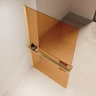 Душевая перегородка Vincea Walk in 100 VSW-1HR100GSG профиль цвет Матовый золотой стекло янтарь