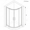 Душевой уголок RGW Classic CL-54-B 100х100 32095400-14 профиль Черный стекло прозрачное