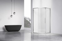 Душевой уголок Vincea Show 100x100 VSP1-4SH100CL профиль Хром стекло прозрачное