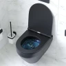 Комплект унитаза с инсталляцией AM.PM Spirit V2.0 FlashClean IS47038.701700MB с сиденьем Микролифт и Черной матовой клавишей смыва фарфор подвесной