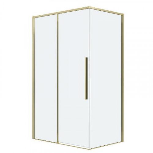 Душевой уголок Grossman Galaxy 140x100 120.K33.01.1410.32.00 профиль Золото сатин стекло прозрачное