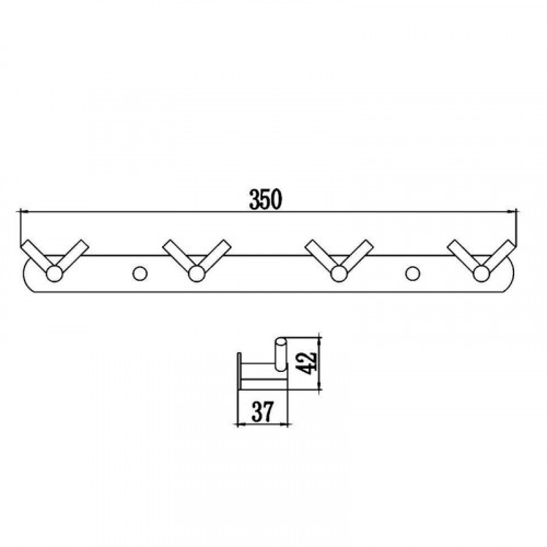Вешалка для полотенец Savol S-007224C цвет Бронза