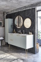 Смеситель для раковины Jacob Delafon Odeon Rive Gauche E21029-GLD-CP Хром Золото латунь
