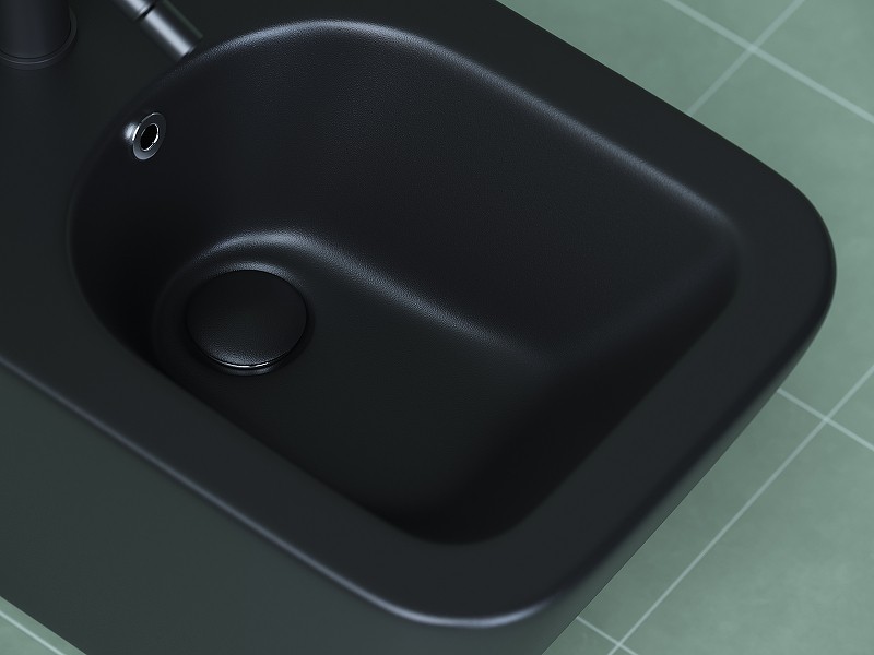Биде Ceramicanova Metric CN3008MB подвесное Черное матовое