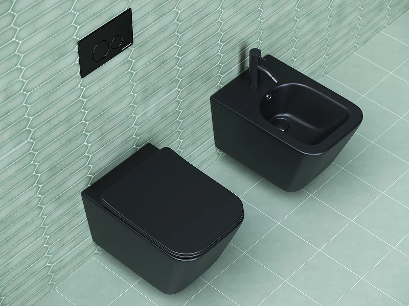 Биде Ceramicanova Metric CN3008MB подвесное Черное матовое