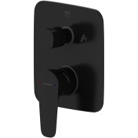 Смеситель для душа Bravat Source PB8173218BW-2-ENG Черный матовый латунь встраиваемый