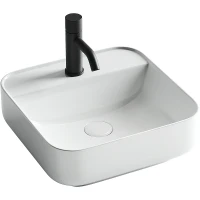Раковина Ceramicanova Element 39 CN5014 Белая фарфор накладная