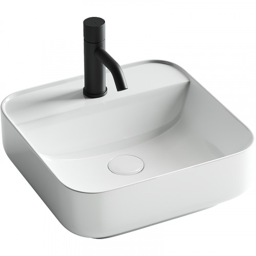 Раковина Ceramicanova Element 39 CN5014 Белая фарфор накладная