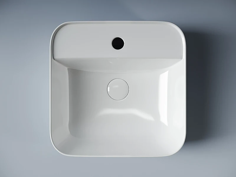 Раковина Ceramicanova Element 39 CN5014 Белая фарфор накладная