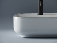 Раковина Ceramicanova Element 39 CN5014 Белая фарфор накладная