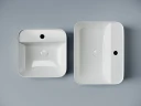 Раковина Ceramicanova Element 39 CN5014 Белая фарфор накладная