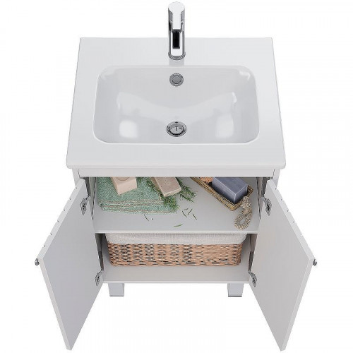 Тумба под раковину Lemark Romance 60 LM07R60T подвесная Белый глянец