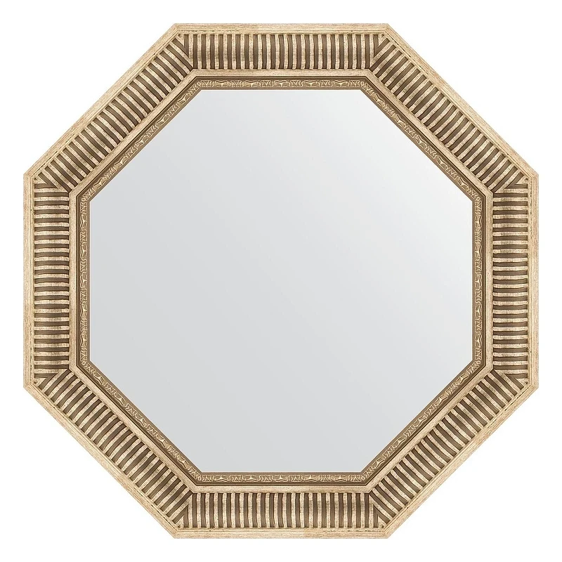 Зеркало Evoform Octagon 72х72 BY 7362 в багетной раме - Серебряный акведук 93