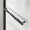 Душевой уголок Vincea Slim Soft 150x90 VSR-1SS9015CLGM профиль Вороненая сталь стекло прозрачное