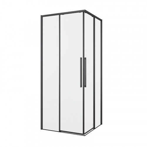 Душевой уголок Black&amp;White S1220-9090GM 90x90 12209090GM профиль оружейная сталь стекло прозрачное