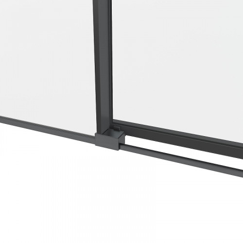 Душевой уголок Black&amp;White S1220-9090GM 90x90 12209090GM профиль оружейная сталь стекло прозрачное