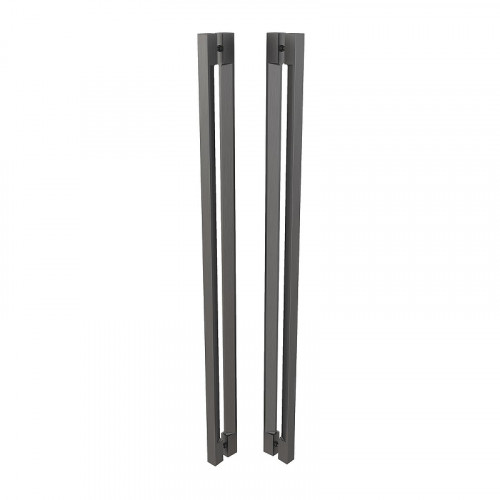 Душевой уголок Black&amp;White S1220-9090GM 90x90 12209090GM профиль оружейная сталь стекло прозрачное