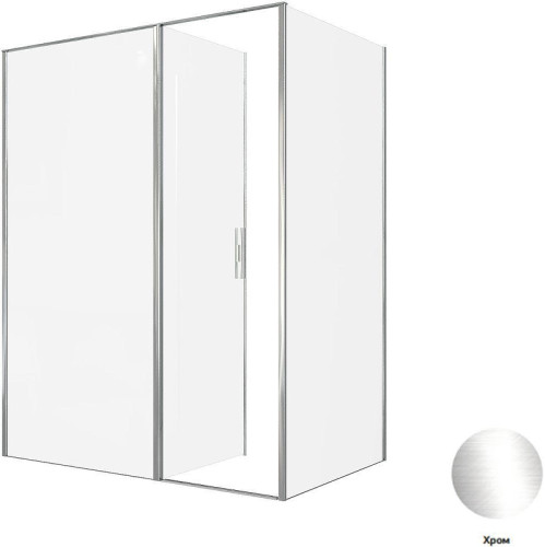 Душевой уголок Allen Brau Priority 160x100 3.31037.00+3.31046.00 цвет профиля Хром стекло прозрачное