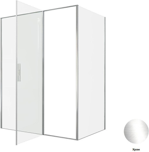 Душевой уголок Allen Brau Priority 160x100 3.31037.00+3.31046.00 цвет профиля Хром стекло прозрачное