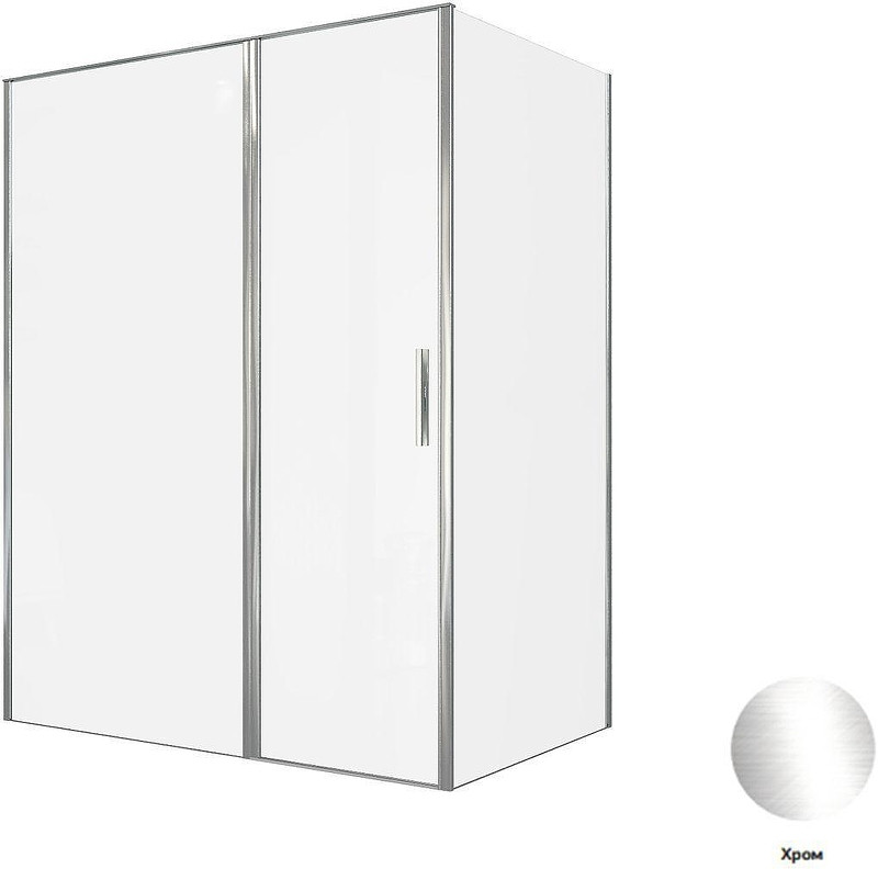 Душевой уголок Allen Brau Priority 160x100 3.31037.00+3.31046.00 цвет профиля Хром стекло прозрачное