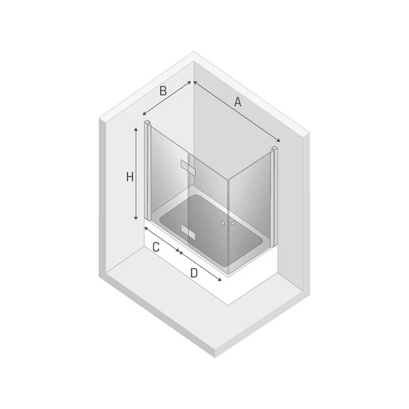 Шторка для ванны New Trendy NEW SOLEO Chrome x120 P-0030/P-0024