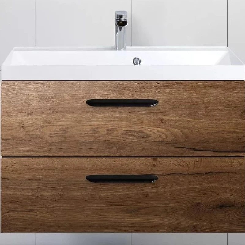 Тумба под раковину BelBagno Aurora 90 AURORA-900-2C-SO-RT подвесная Rovere Tabacco МДФ / ЛДСП