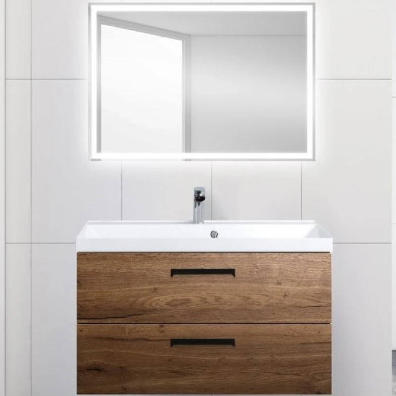 Тумба под раковину BelBagno Aurora 90 AURORA-900-2C-SO-RT подвесная Rovere Tabacco МДФ / ЛДСП