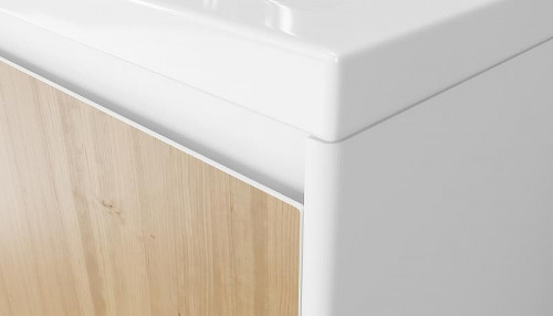 Тумба под раковину Velvex Klaufs 100.2Y tpKLA.100.2Y-617.216 подвесная Шатанэ Белая