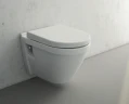 Комплект унитаза с инсталляцией Vitra S50 Rim-Ex 9003B003-7201 с сиденьем Микролифт и клавишей смыва Хром глянцевый фарфор подвесной