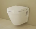 Комплект унитаза с инсталляцией Vitra S50 Rim-Ex 9003B003-7201 с сиденьем Микролифт и клавишей смыва Хром глянцевый фарфор подвесной