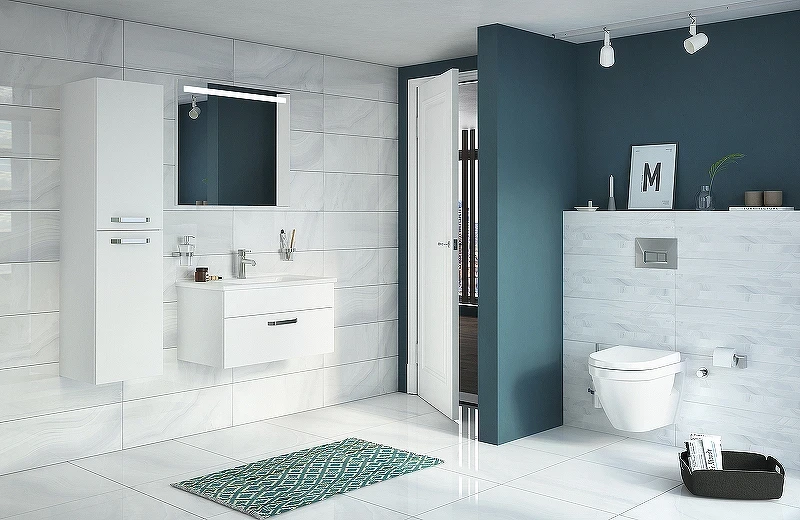 Комплект унитаза с инсталляцией Vitra S50 Rim-Ex 9003B003-7201 с сиденьем Микролифт и клавишей смыва Хром глянцевый фарфор подвесной