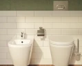 Комплект унитаза с инсталляцией Vitra S50 Rim-Ex 9003B003-7201 с сиденьем Микролифт и клавишей смыва Хром глянцевый фарфор подвесной